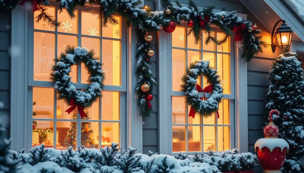 outdoor Christmas window decorations