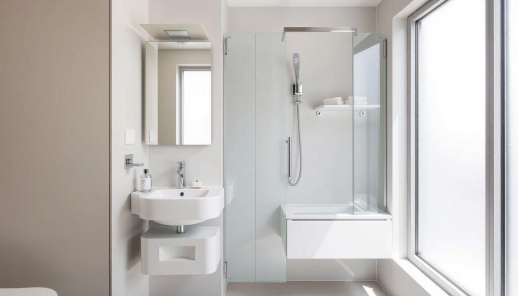 space-saving bathroom fixtures