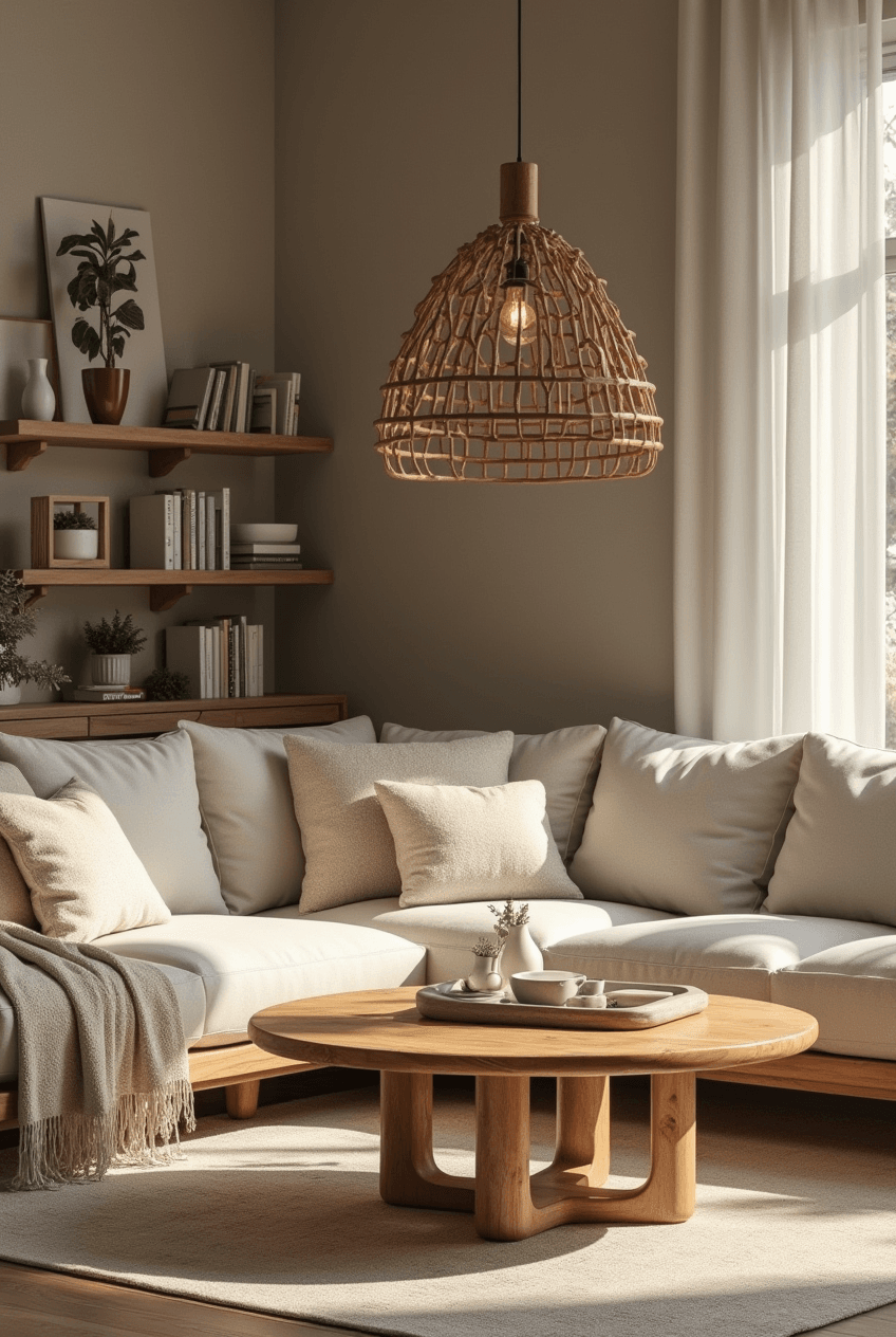 Wood and stone furniture