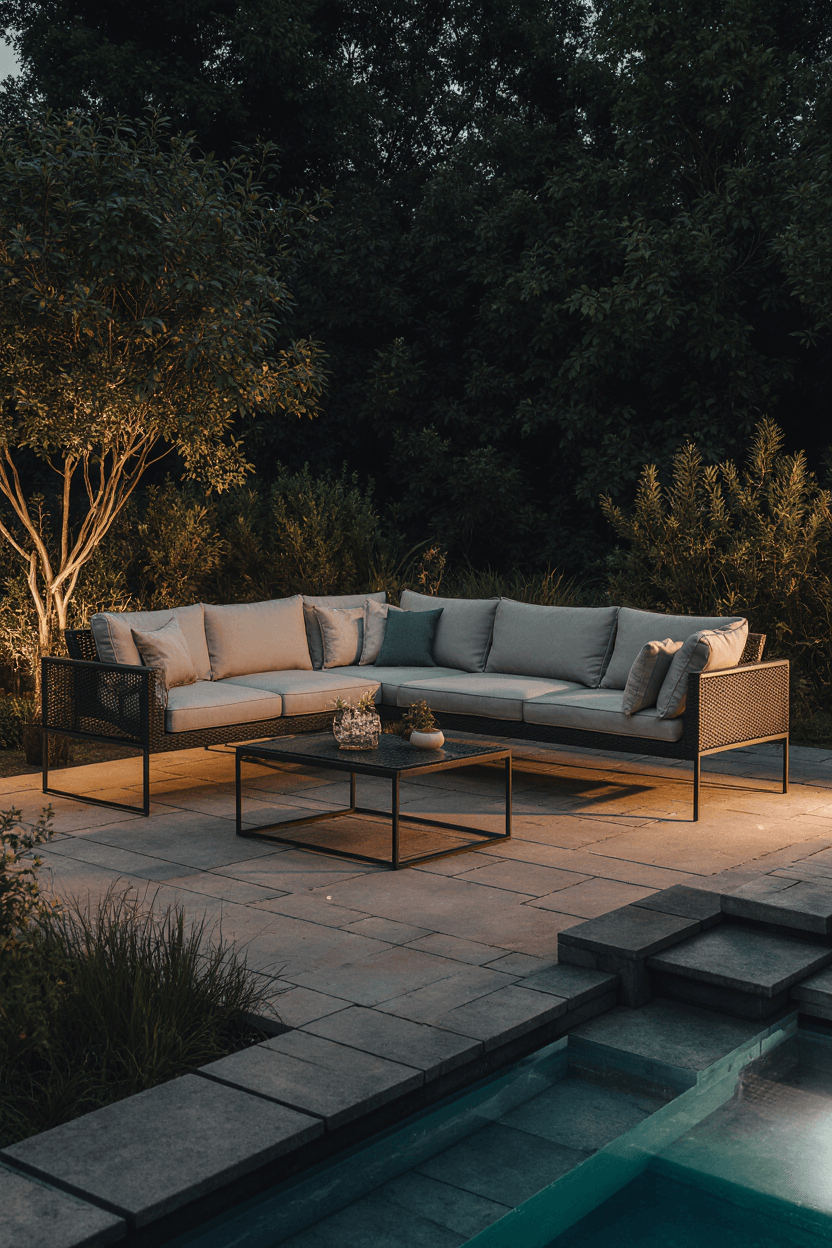 Weather-resistant patio sets