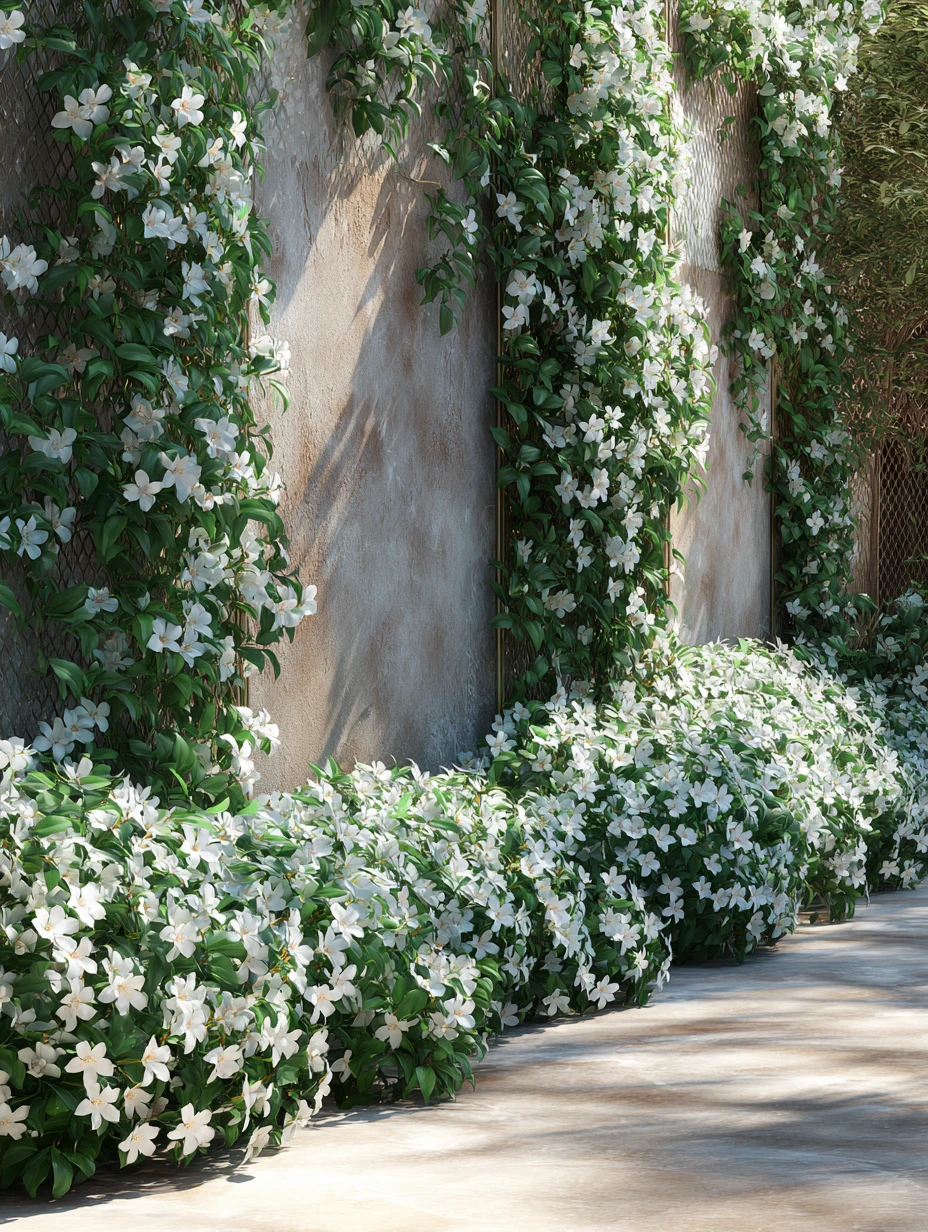 Diy Jasmine Wire Trellis Wall